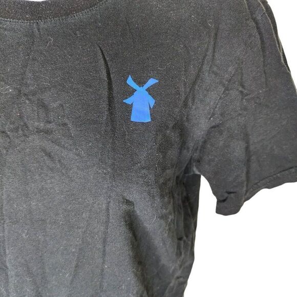 Dutch Bros Send It With Dutch Cap Sleeve Skull Baby Tee Womens Size S Black - Picture 3 of 7